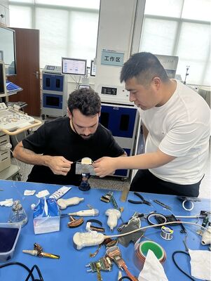 quality Program pelatihan keterampilan perbaikan kursus ultrasound 2D / 3D / 4D probe transduser GE merek Philip Service Replacement factory